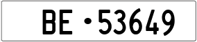 Truck License Plate